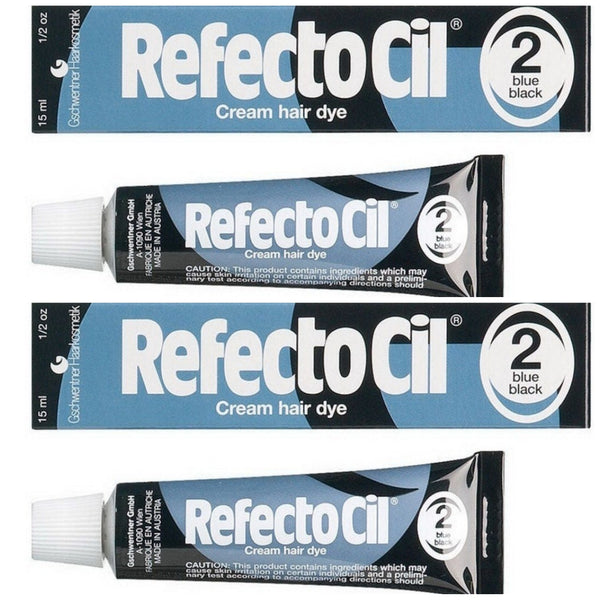 Refectocil Twin Pack Blue Black Cream Hair Dye, 15ml x 2