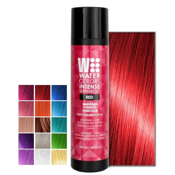 Watercolors Intense Color Depositing Sulfate & Paraben Free Shampoo - Red 8.5 oz
