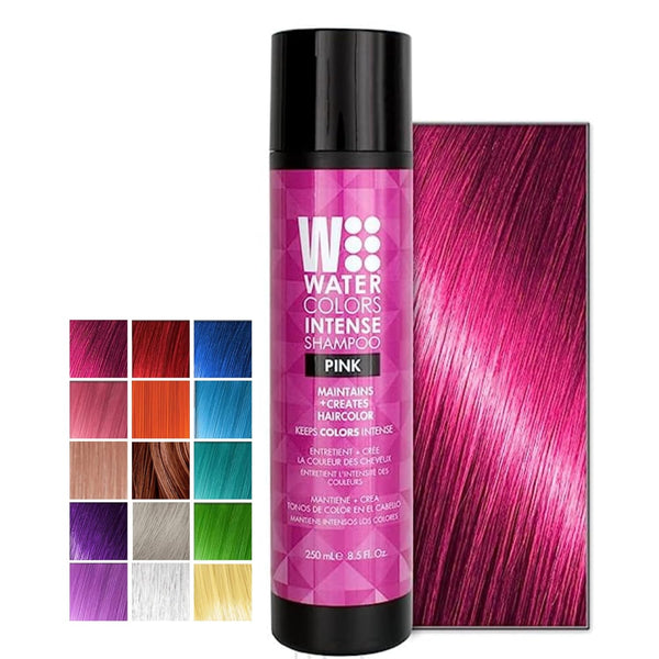 Watercolors Intense Color Depositing Sulfate & Paraben Free Shampoo - Pink 8.5 oz