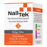 Nail Tek 2 Ridge Filler Foundation Value 4 Pack