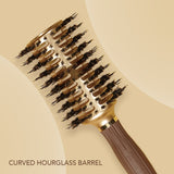 Olivia Garden Nanothermic Contour Vent Combo Hair Brush, Large 3 1/8" NT-CVL