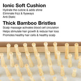 Olivia Garden Healthy Hair Eco-Friendly Bamboo Ionic Massage Hair Brush HH-3